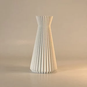 Jarrón Origami en color Granito