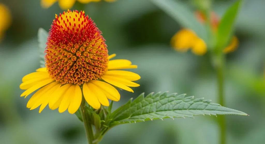 Una foto macro generada por IA de la flor eléctrica