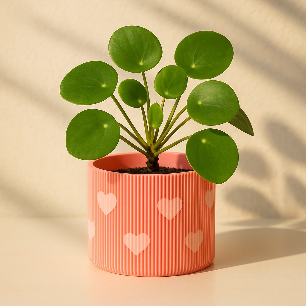 Dos macetas de colores en una terraza