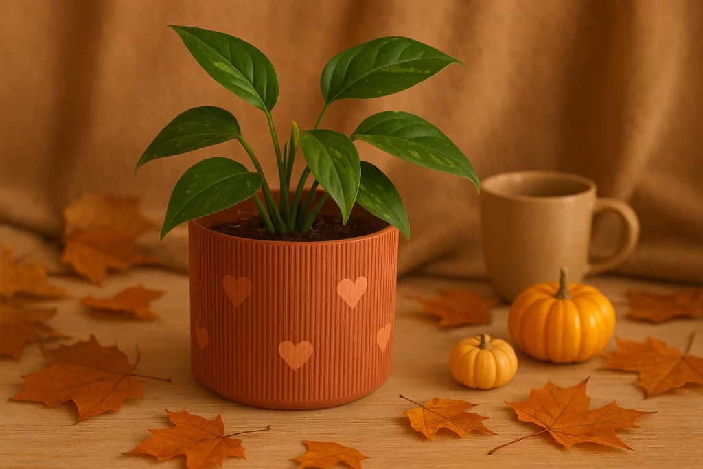 Planta de interior en otoño